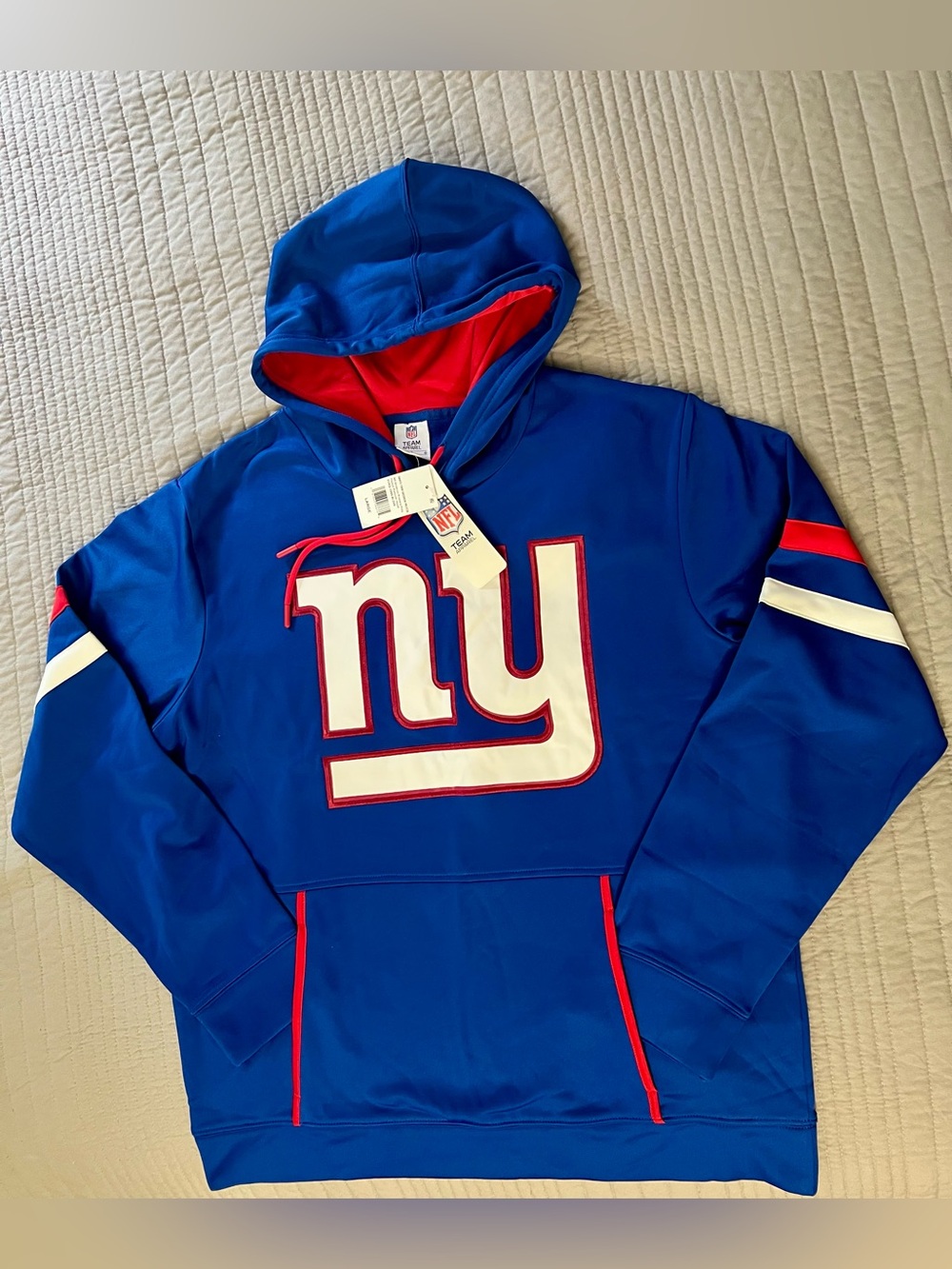 NFL New York Giants Blue Red Pullover Hoodie